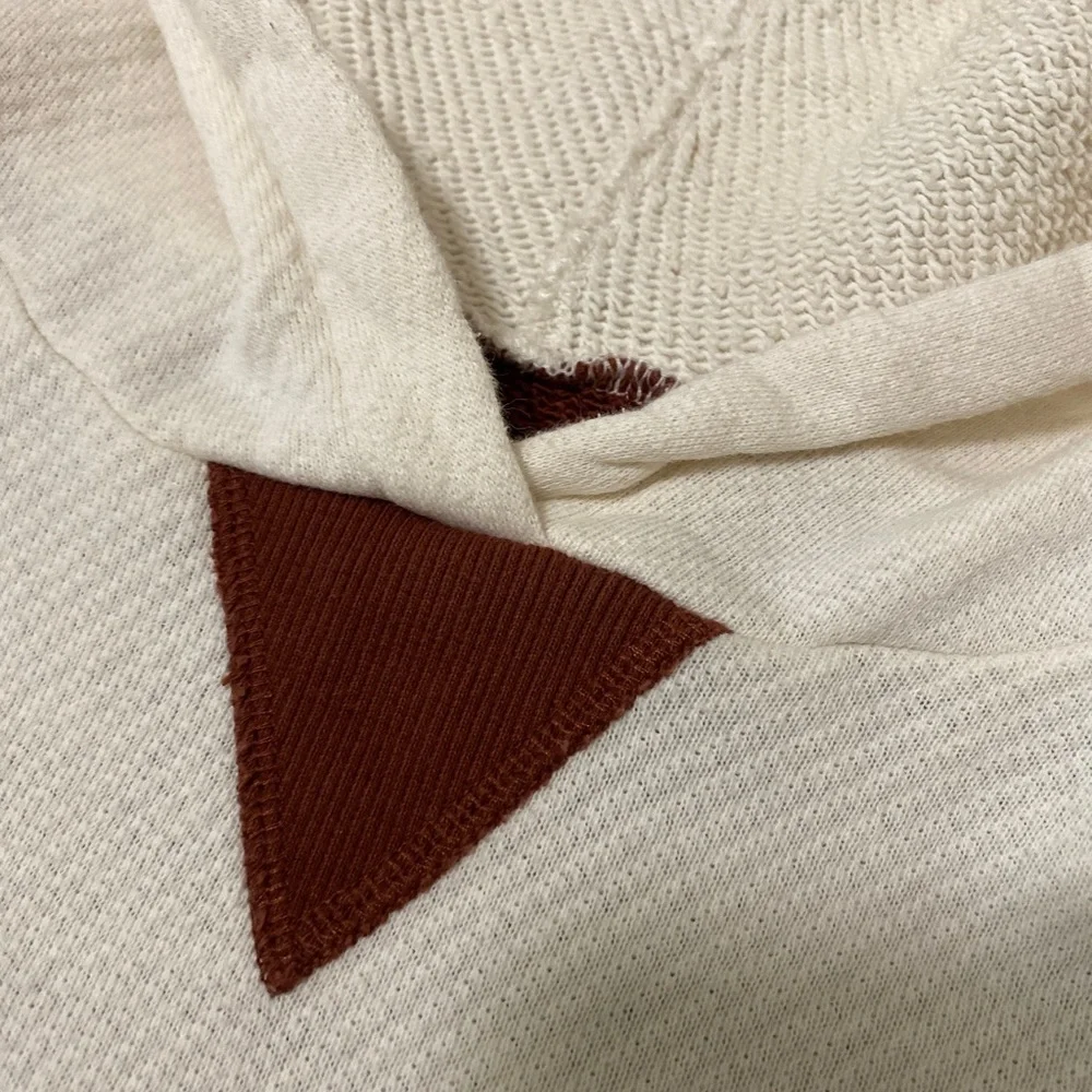 Madewell MWL airyterry hoodie sweatshirt crop colorblock XS - Picture 7 of 7